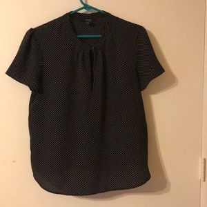 Polka Dot Black Top